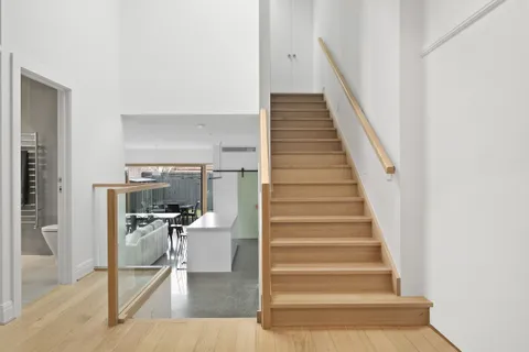 Minona, Hawthorn, stair, Art Deco renovation by TCON with John Say Designs