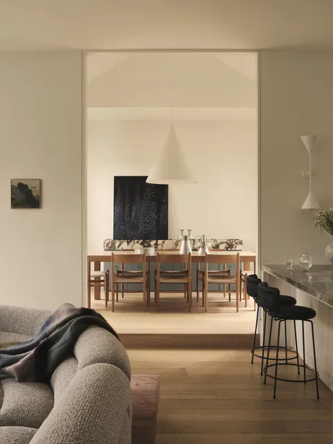 Albany, Surrey Hills, fireplace, architectural home by TCON with Mékr Studio