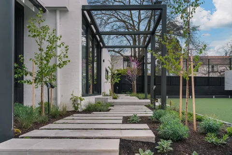 Architectural home by TCON, exterior, Denman Home, Glen Iris