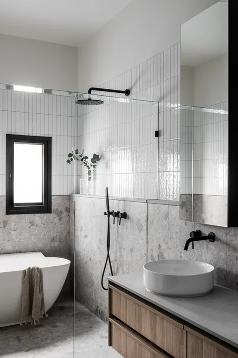 Art Deco Revival, Camberwell, bathroom, renovation by TCON with John Say Designs and George Marks Design