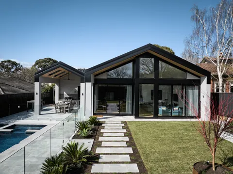 Building performance by TCON, exterior, Roseberry Residence, Hawthorn East