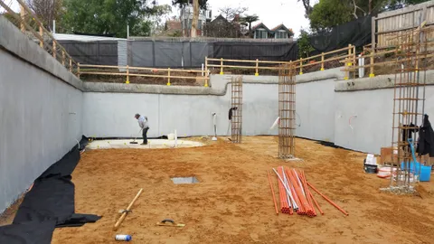 Basement construction by TCON, concrete basement structure