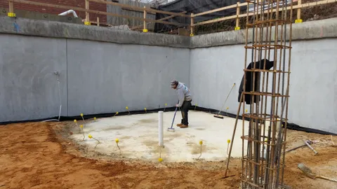 Basement construction by TCON, basement retaining walls