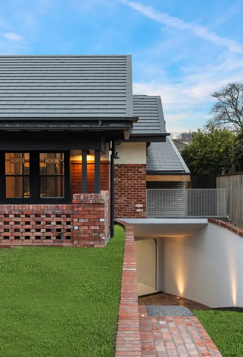 Boulevard Bungalow, Hawthorn, living, renovation by TCON with Byrne Architects