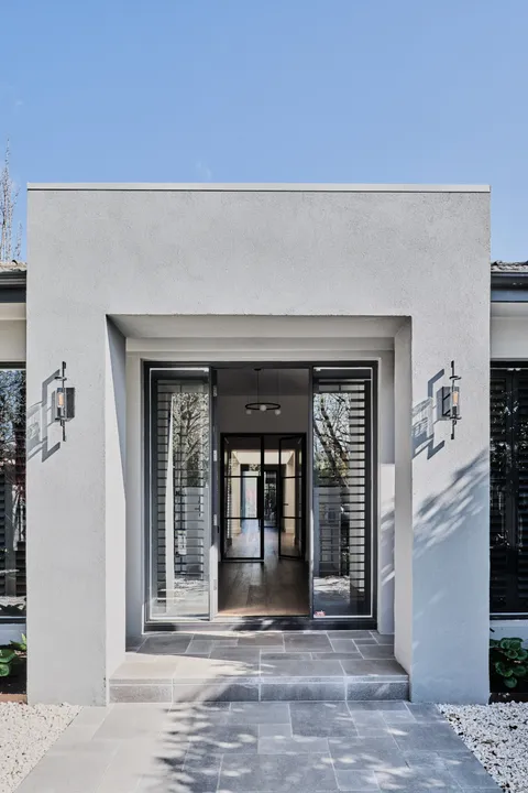 Double Gable Home, Kew, exterior, heritage extension by TCON