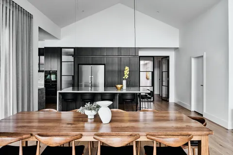 Double Gable Home, Kew, living, heritage extension by TCON