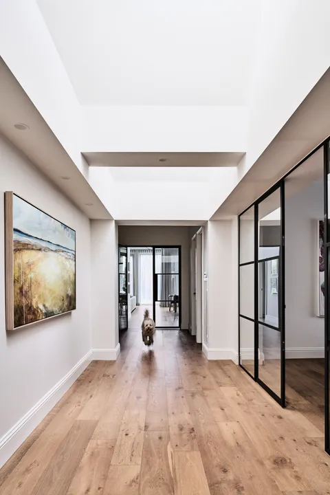 Double Gable Home, Kew, living, heritage extension by TCON