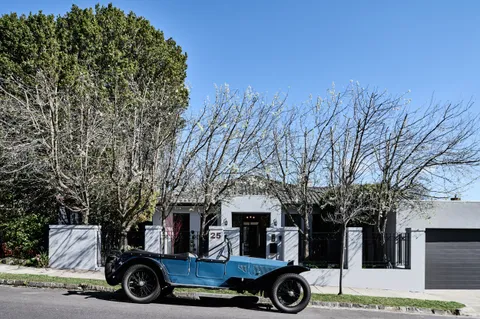 Double Gable Home, Kew, aerial, heritage extension by TCON