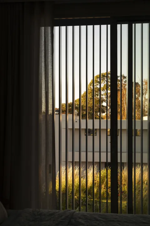 Joy Terrace, South Yarra, sheer curtain and screen detail, heritage renovation by TCON
