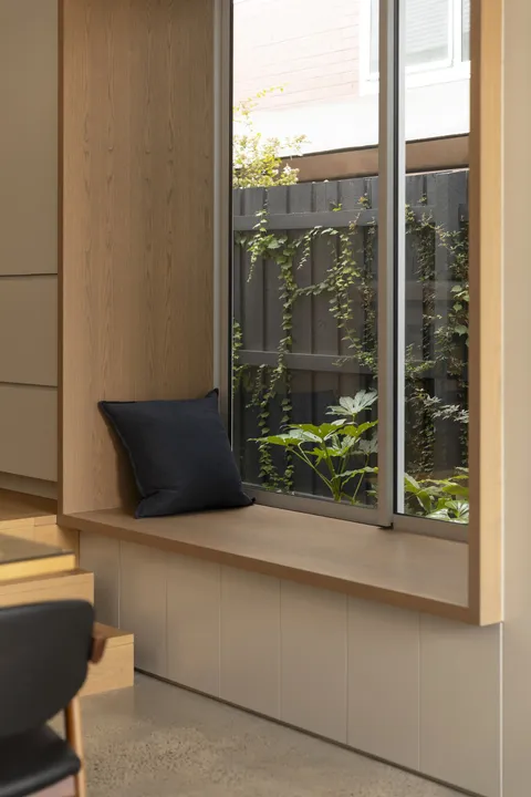 Joy Terrace, South Yarra, living with timber floor, heritage renovation by TCON