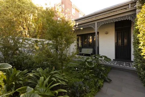 Joy Terrace, South Yarra, side garden path, heritage renovation by TCON