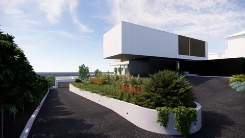 Render of the street approach to Hill Home, Wheelers Hill