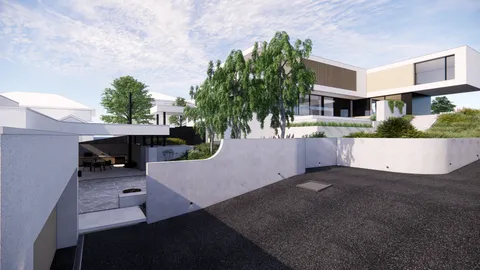 Render of the terraced site at Hill Home, Wheelers Hill