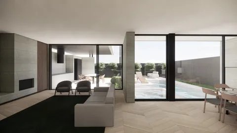 Kanowna, Hampton, living and dining render, new home in progress by TCON with Webster Architecture