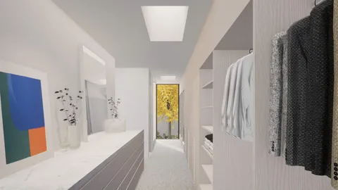 Render of the Red Brick hallway with skylight, Glen Iris