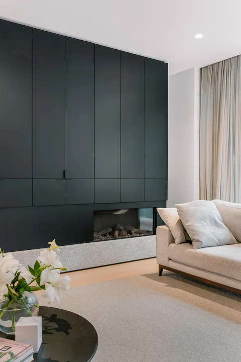 Roseberry Residence, Hawthorn East, living, renovation by TCON