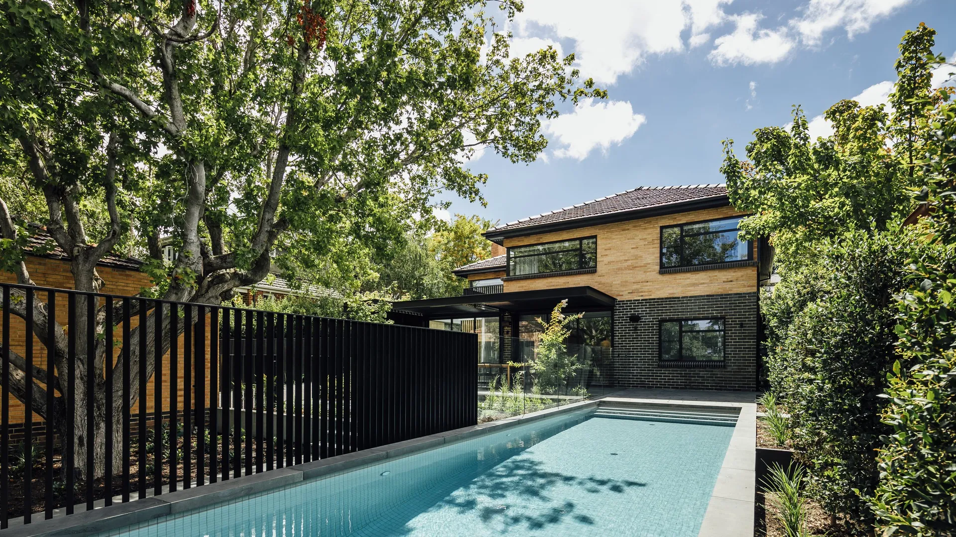 Triple Fronted Revival, Ivanhoe East, pool, renovation by TCON