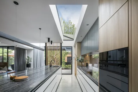 Triple Fronted Revival, Ivanhoe East, living, renovation by TCON